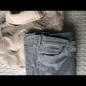 Light gray “modern skinny” jean